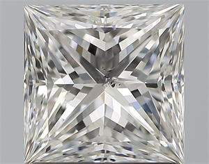 Picture of Natural Diamond 1.51 Carats, Princess with  Cut, H Color, SI2 Clarity and Certified by GIA