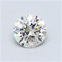 Natural Diamond 0.70 Carats, Round with Excellent Cut, I Color, SI1 Clarity and Certified by GIA