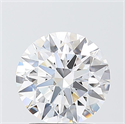 Lab Grown Diamond 2.10 Carats, Round with Ideal Cut, E Color, VVS1 Clarity and Certified by IGI
