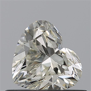 Picture of Natural Diamond 0.52 Carats, Heart with  Cut, K Color, VVS2 Clarity and Certified by GIA