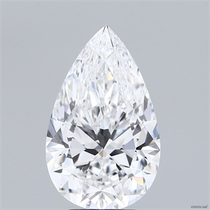 Foto Diamante Natural 4.01 quilates, De pera , Color E, claridad VS1 y certificado GIA de