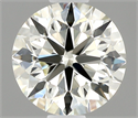 Natural Diamond 0.70 Carats, Round with Excellent Cut, K Color, VVS1 Clarity and Certified by IGI