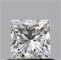Natural Diamond 0.73 Carats, Princess with  Cut, G Color, VVS2 Clarity and Certified by GIA