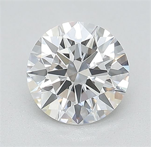 Picture of Lab Grown Diamond 1.01 Carats, Round with Ideal Cut, D Color, VVS2 Clarity and Certified by IGI