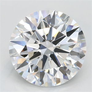 Picture of Lab Grown Diamond 3.08 Carats, Round with Excellent Cut, D Color, VVS1 Clarity and Certified by GIA