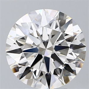 Picture of Lab Grown Diamond 3.84 Carats, Round with Ideal Cut, H Color, VS2 Clarity and Certified by IGI