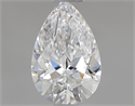 Natural Diamond 0.50 Carats, Pear with  Cut, E Color, SI1 Clarity and Certified by GIA