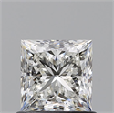 Natural Diamond 0.90 Carats, Princess with  Cut, I Color, VVS2 Clarity and Certified by GIA