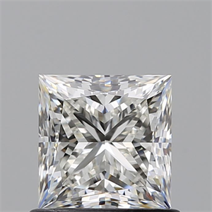 Picture of Natural Diamond 0.90 Carats, Princess with  Cut, I Color, VVS2 Clarity and Certified by GIA