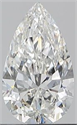 Natural Diamond 0.90 Carats, Pear with  Cut, F Color, SI2 Clarity and Certified by GIA