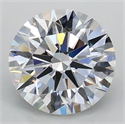 Lab Grown Diamond 1.09 Carats, Round with Ideal Cut, D Color, VVS2 Clarity and Certified by IGI