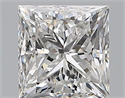 Natural Diamond 0.70 Carats, Princess with  Cut, E Color, VVS2 Clarity and Certified by GIA