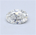 Diamante Natural 0.51 quilates, Ovalado , Color G, claridad SI1 y certificado GIA