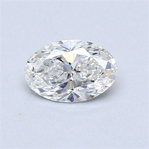 Foto Diamante Natural 0.51 quilates, Ovalado , Color G, claridad SI1 y certificado GIA de