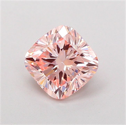 Picture of Lab Grown Diamond 1.47 Carats, CUSHION MODIFIED with  Cut, Fancy Intense Pink Color, VVS2 Clarity and Certified by IGI