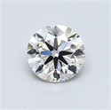 Natural Diamond 0.70 Carats, Round with Very Good Cut, I Color, VVS2 Clarity and Certified by GIA