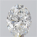 Natural Diamond 0.90 Carats, Oval with  Cut, E Color, SI1 Clarity and Certified by GIA