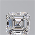 Natural Diamond 1.20 Carats, Asscher with  Cut, F Color, VVS1 Clarity and Certified by GIA