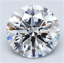 Natural Diamond 3.51 Carats, Round with Excellent Cut, D Color, VS1 Clarity and Certified by GIA