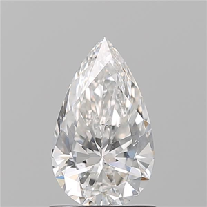Foto Diamante Natural 1.00 quilates, De pera , Color F, claridad SI1 y certificado GIA de