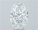 Diamante Natural 3.01 quilates, Ovalado , Color F, claridad SI1 y certificado GIA