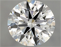 Natural Diamond 1.52 Carats, Round with Excellent Cut, D Color, VVS1 Clarity and Certified by GIA
