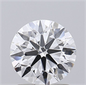 Lab Grown Diamond 1.50 Carats, Round with Ideal Cut, D Color, VS1 Clarity and Certified by IGI