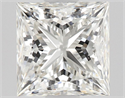 Natural Diamond 0.71 Carats, Princess with  Cut, H Color, VVS1 Clarity and Certified by GIA