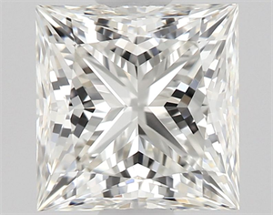 Picture of Natural Diamond 0.71 Carats, Princess with  Cut, H Color, VVS1 Clarity and Certified by GIA