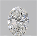 Natural Diamond 0.55 Carats, Oval with  Cut, G Color, VS1 Clarity and Certified by GIA