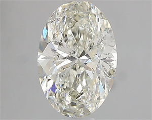 Picture of Natural Diamond 1.00 Carats, Oval with  Cut, I Color, SI2 Clarity and Certified by IGI