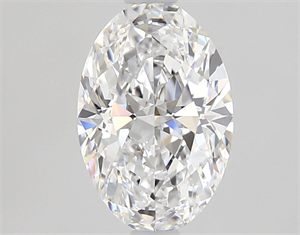 Picture of Natural Diamond 1.01 Carats, Oval with  Cut, D Color, FL Clarity and Certified by GIA