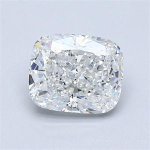 Foto Diamante Natural 1.02 quilates, Del cojín , Color F, claridad VVS2 y certificado GIA de