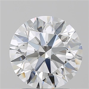 Picture of Natural Diamond 2.35 Carats, Round with Excellent Cut, F Color, IF Clarity and Certified by GIA