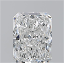 Natural Diamond 1.03 Carats, Radiant with  Cut, F Color, SI1 Clarity and Certified by GIA