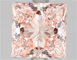 Picture of Lab Grown Diamond 2.15 Carats, Princess with  Cut, Fancy Intense Pink Color, VVS2 Clarity and Certified by IGI