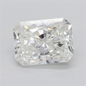 Picture of Natural Diamond 1.51 Carats, Radiant with  Cut, H Color, VS2 Clarity and Certified by GIA