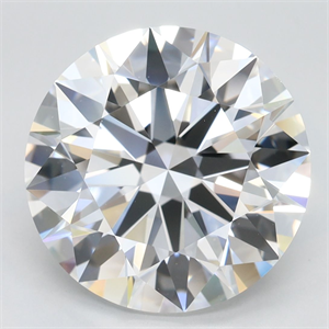 Picture of Lab Grown Diamond 5.25 Carats, Round with Excellent Cut, D Color, VVS2 Clarity and Certified by GIA