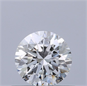 Diamante Natural 0.52 quilates, Redondo , Color D, claridad IF y certificado GIA