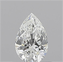 Natural Diamond 0.52 Carats, Pear with  Cut, E Color, IF Clarity and Certified by GIA
