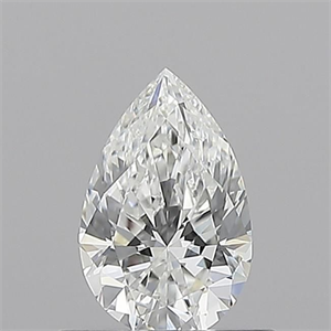 Foto Diamante Natural 0.52 quilates, De pera , Color E, claridad IF y certificado GIA de