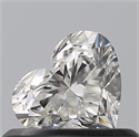 Natural Diamond 0.41 Carats, Heart with  Cut, G Color, VS2 Clarity and Certified by GIA