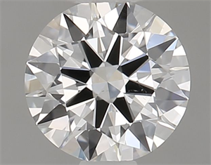 Picture of Natural Diamond 0.46 Carats, Round with Excellent Cut, E Color, SI1 Clarity and Certified by GIA