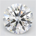 Lab Grown Diamond 3.10 Carats, Round with Ideal Cut, D Color, VVS1 Clarity and Certified by IGI