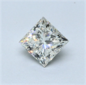 Diamante Natural 0.53 quilates, Princesa , Color J, claridad VS1 y certificado GIA