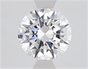 Lab Grown Diamond 1.04 Carats, Round with Excellent Cut, D Color, VVS2 Clarity and Certified by IGI