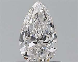 Picture of Natural Diamond 0.51 Carats, Pear with  Cut, D Color, VVS2 Clarity and Certified by GIA