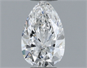 Diamante Natural 0.34 quilates, De pera , Color F, claridad VVS2 y certificado GIA