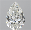 Natural Diamond 5.01 Carats, Pear with  Cut, H Color, SI2 Clarity and Certified by GIA