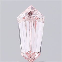 Picture of Lab Grown Diamond 1.49 Carats, HEXAGONAL with  Cut, Fancy Intense Pink Color, VS2 Clarity and Certified by IGI